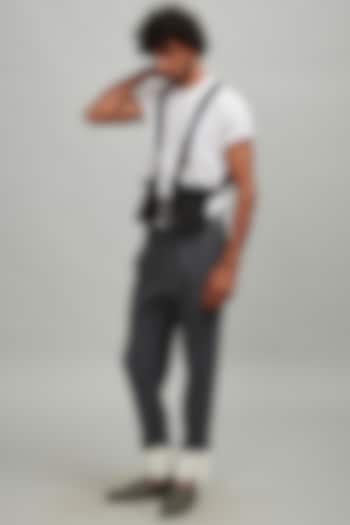 Black Vegan Leather Travel Pack Bag by Dash and Dot Men at Pernia's Pop Up Shop