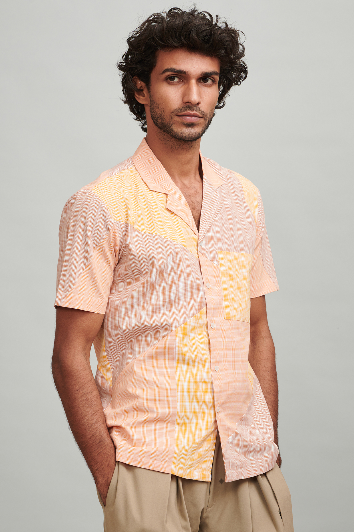 Multi Colored Checkered Shirt by Dash and Dot Men