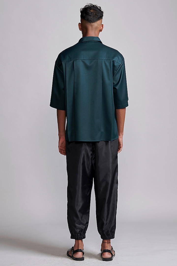 Black Nylon Parachute Jogger Pants by Dash and Dot Men at Pernia's Pop Up Shop
