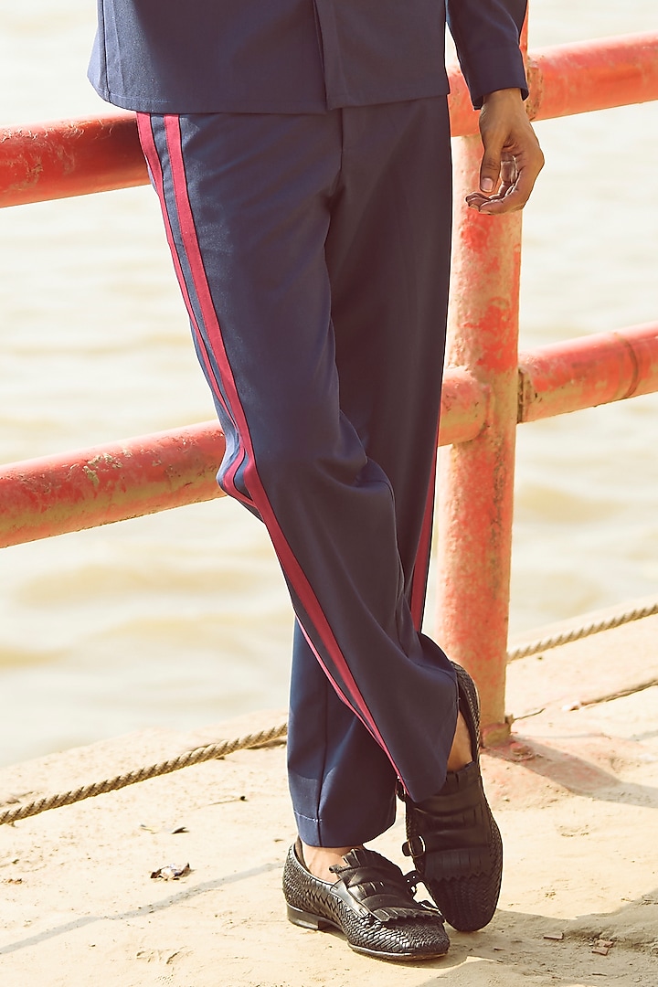 Navy Suiting Pant by Dash and Dot Men