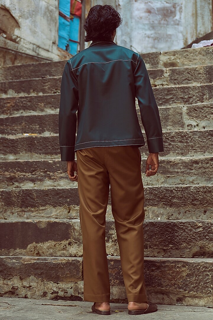 Brown Suiting Straight Pants by Dash and Dot Men at Pernia's Pop Up Shop
