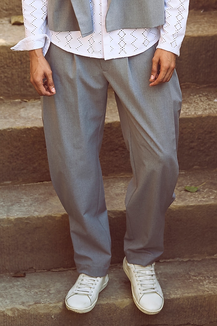 Grey Suiting Co-Ord Set by Dash and Dot Men at Pernia's Pop Up Shop