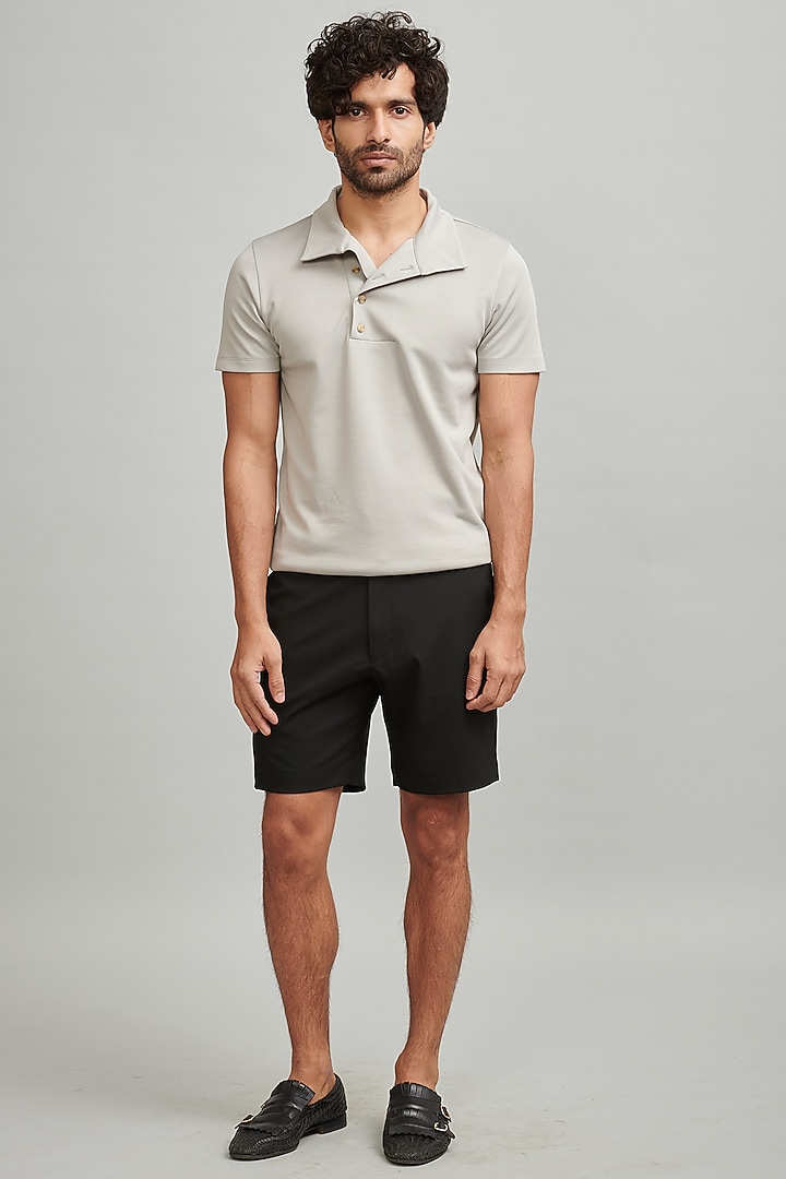Grey Polo T-Shirt by Dash and Dot Men at Pernia's Pop Up Shop