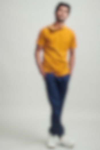 Mustard Polo T-Shirt by Dash and Dot Men