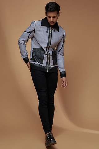 Light Grey Linen Jacket by Dapper & Dare