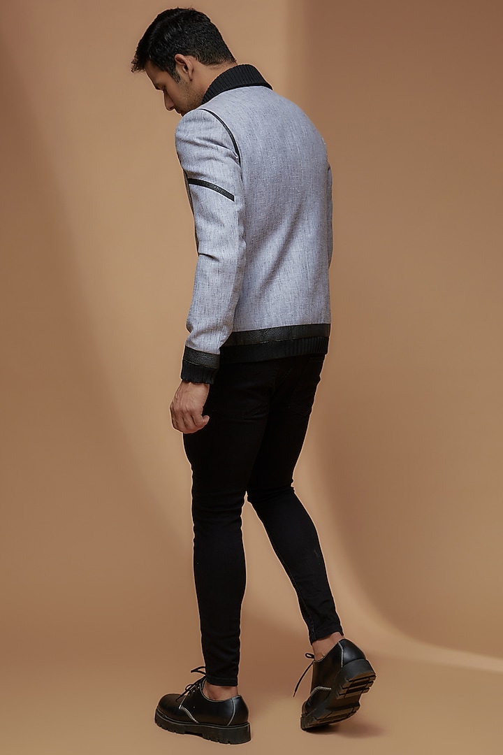 Light Grey Linen Jacket by Dapper & Dare at Pernia's Pop Up Shop