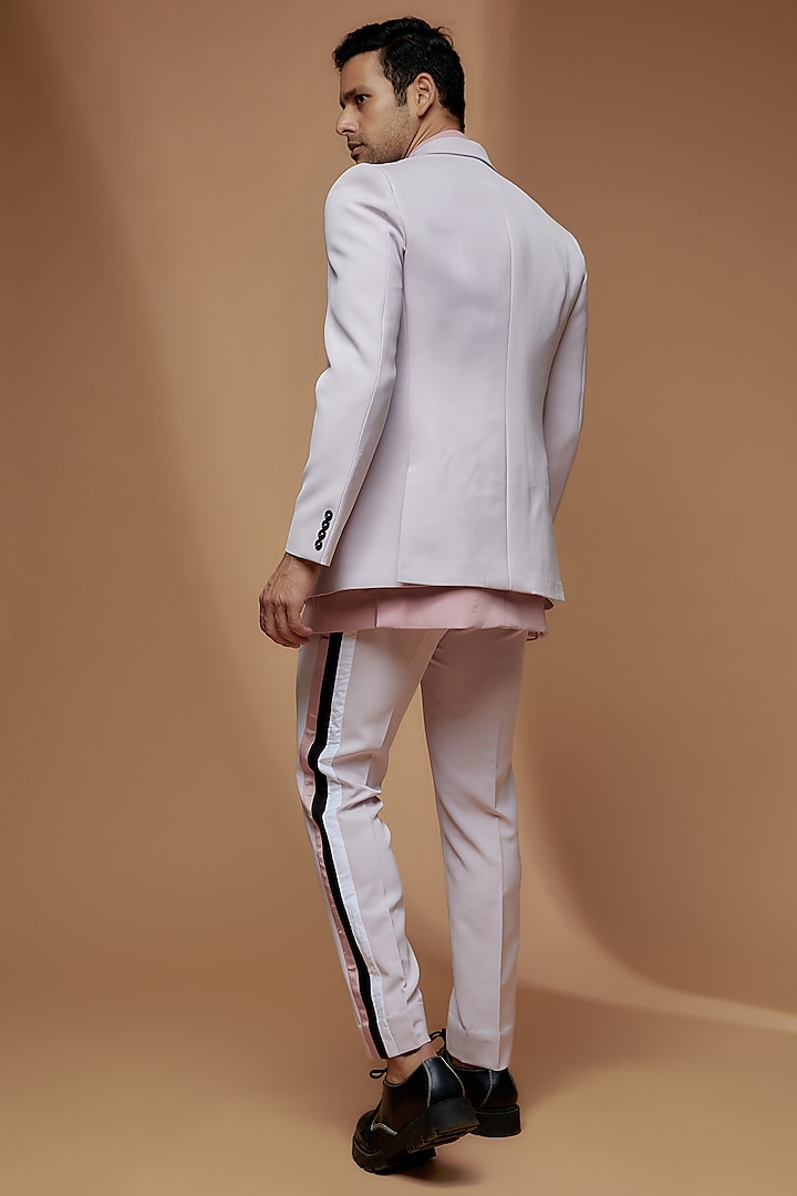 Light Purple Banana Crepe Blazer Set by Dapper & Dare at Pernia's Pop Up Shop