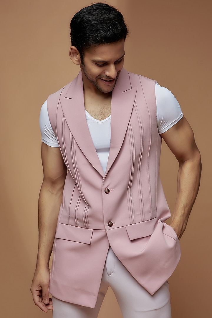 Light Purple Banana Crepe Blazer Set by Dapper & Dare at Pernia's Pop Up Shop