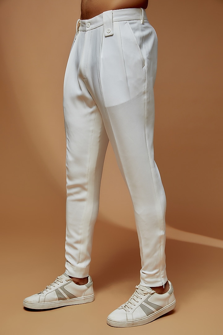 Powder Blue Banana Crepe Blazer Set by Dapper & Dare at Pernia's Pop Up Shop