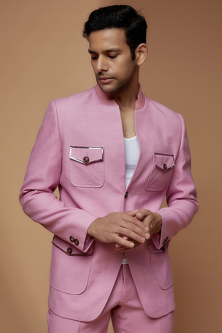 Onion Pink Linen Co-Ord Set by Dapper & Dare at Pernia's Pop Up Shop