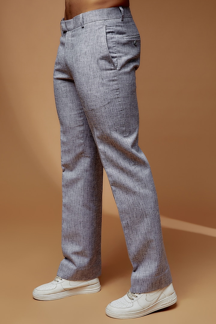 Grey Linen Blazer Set by Dapper & Dare at Pernia's Pop Up Shop