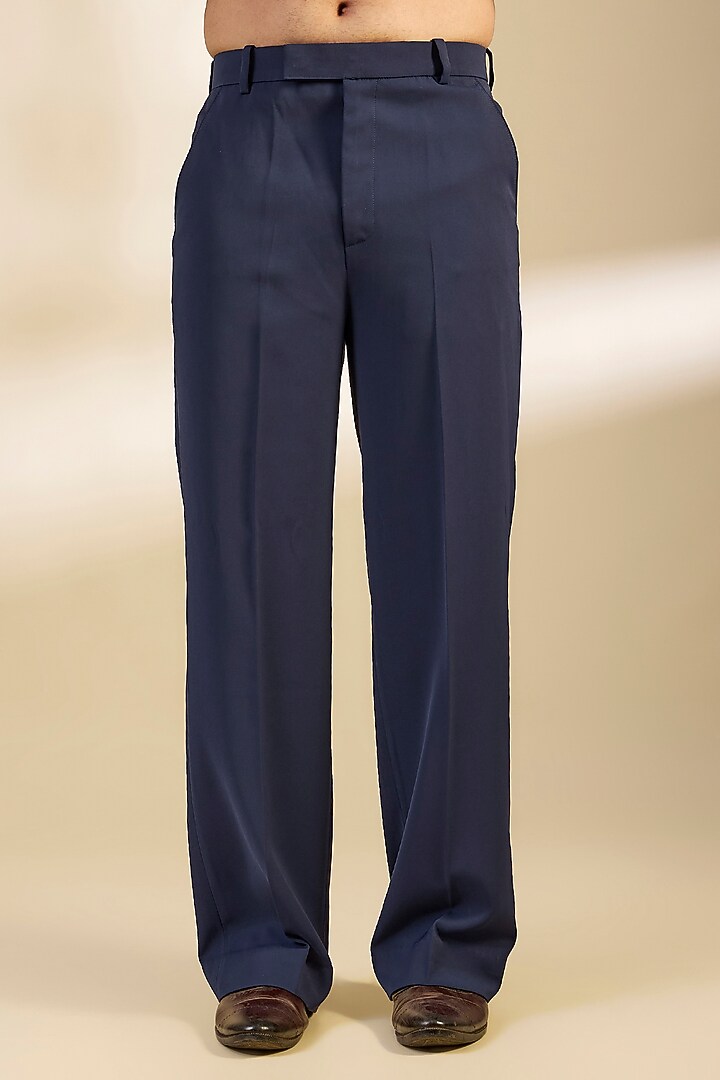 Navy Japanese Twill Sequins Embroidered Tuxedo Set by Dapper & Dare at Pernia's Pop Up Shop