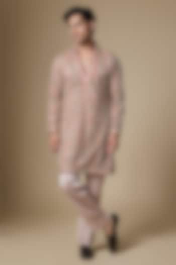 Multi-Colored Sequins Net Fabric Cutdana Embroidered Kurta Set by Dapper & Dare at Pernia's Pop Up Shop