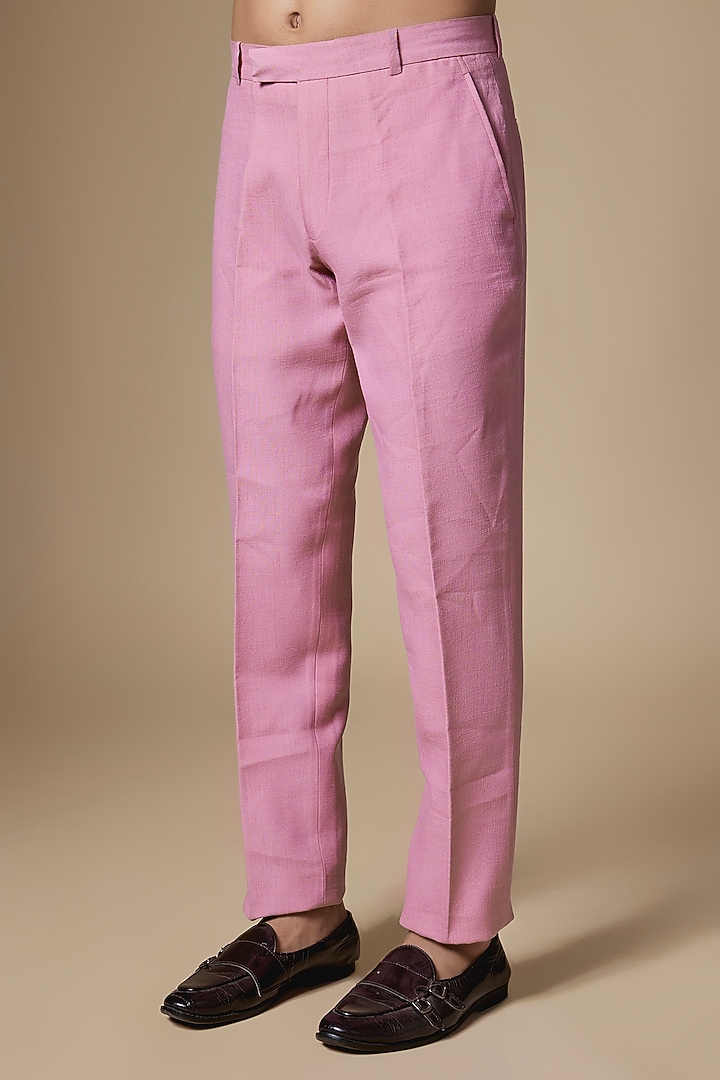 Magenta Japanese Twill Sequins Embroidered Open Groom Indowestern Set by Dapper & Dare at Pernia's Pop Up Shop