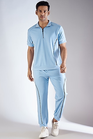 Blue Cotton Co-Ord Set by Dapper & Dare