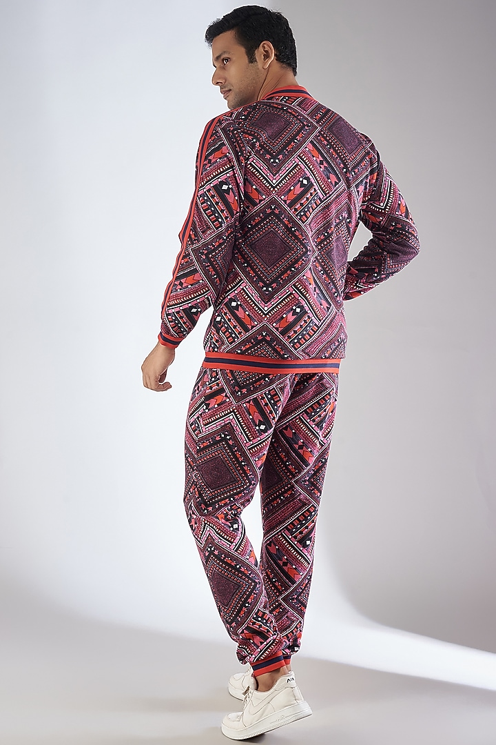 Pink Cotton Blend Fabric Printed Co-Ord Set by Dapper & Dare at Pernia's Pop Up Shop
