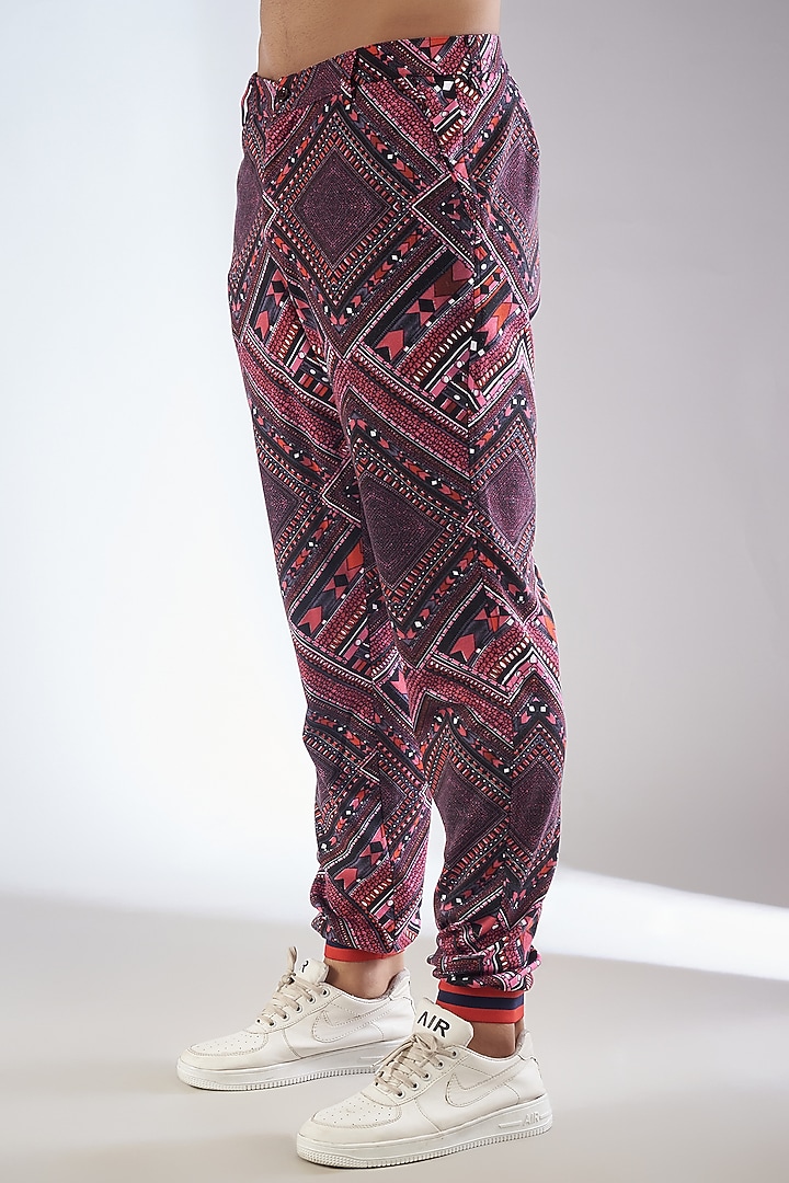 Pink Cotton Blend Fabric Printed Co-Ord Set by Dapper & Dare at Pernia's Pop Up Shop