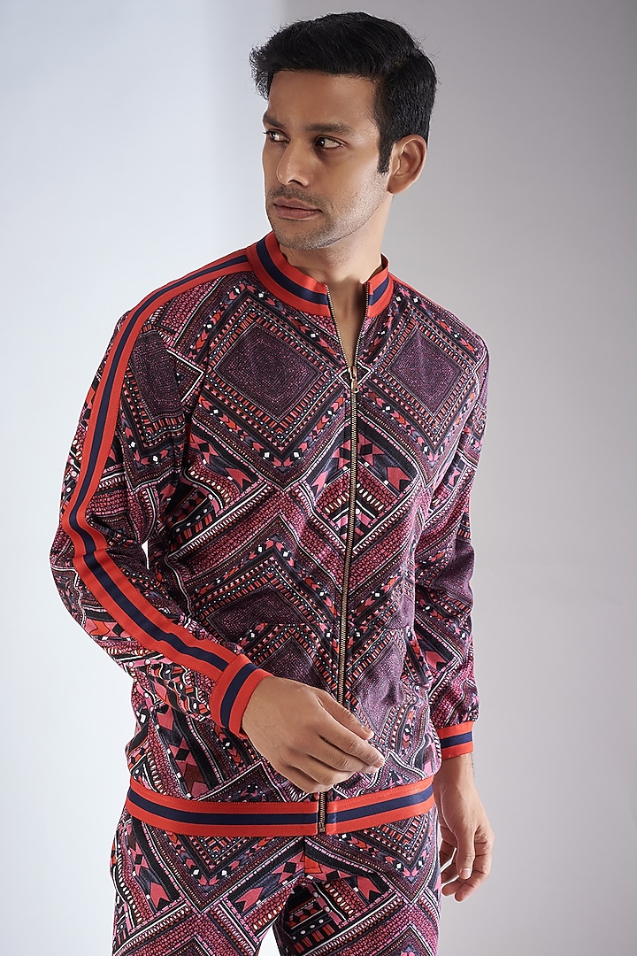 Pink Cotton Blend Fabric Printed Co-Ord Set by Dapper & Dare at Pernia's Pop Up Shop
