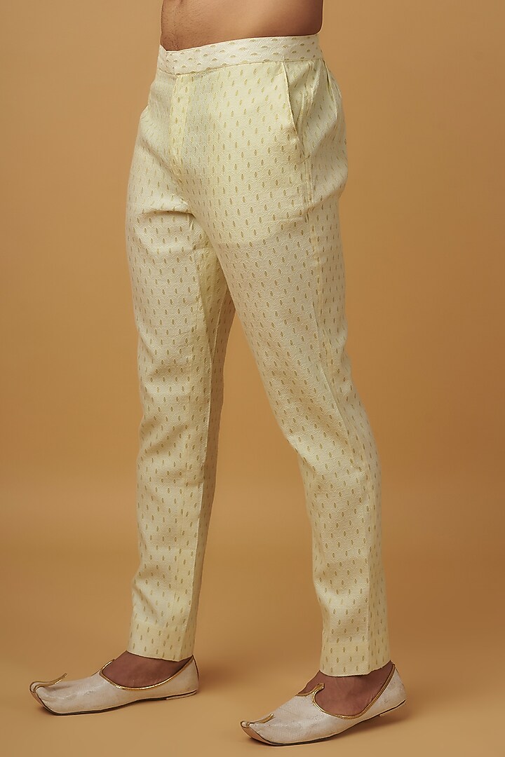 Maroon Crochet Embroidered Groom Indowestern Set by Dapper & Dare at Pernia's Pop Up Shop