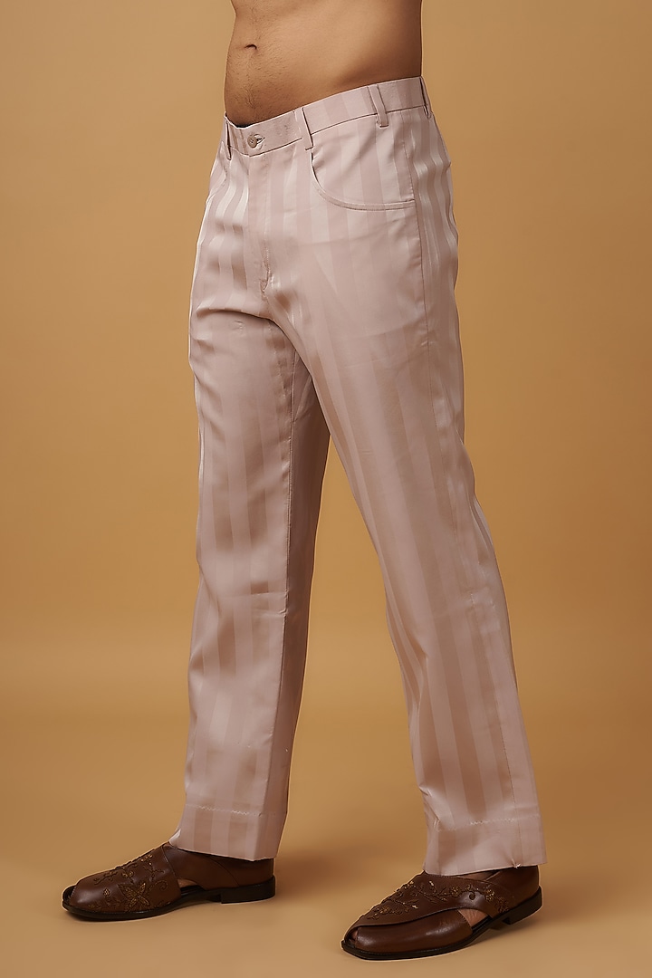 Pink Dupion Silk Embroidered Wedding Indowestern Set by Dapper & Dare at Pernia's Pop Up Shop