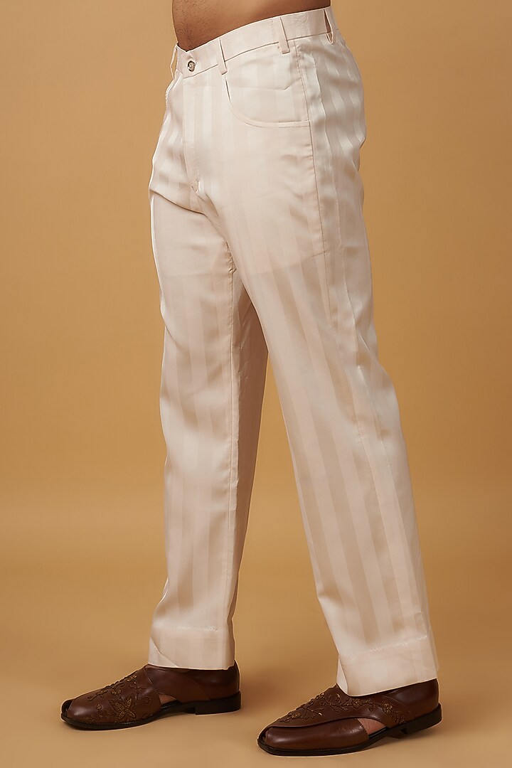 Beige Linen Bomber Jacket Set by Dapper & Dare at Pernia's Pop Up Shop