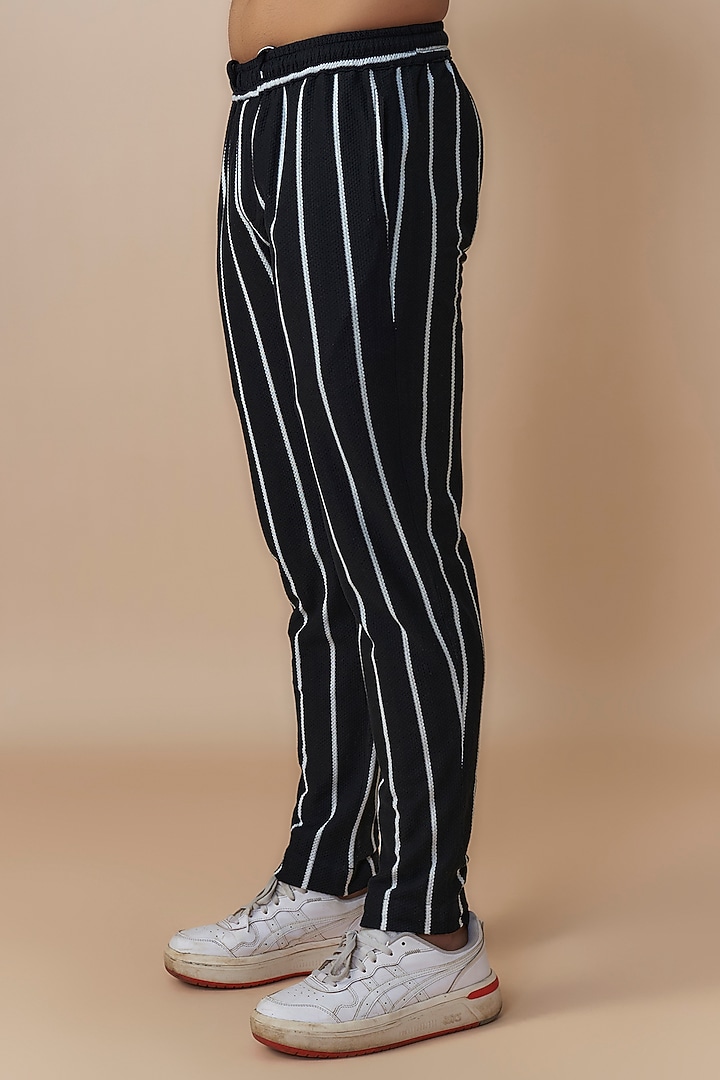 Black & White Sepia Yarn Striped Co-Ord Set by Dapper & Dare at Pernia's Pop Up Shop