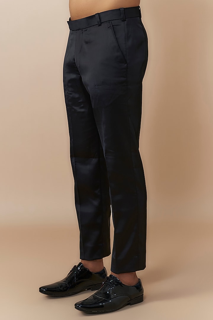 Black Jacquard Jacket Set by Dapper & Dare at Pernia's Pop Up Shop