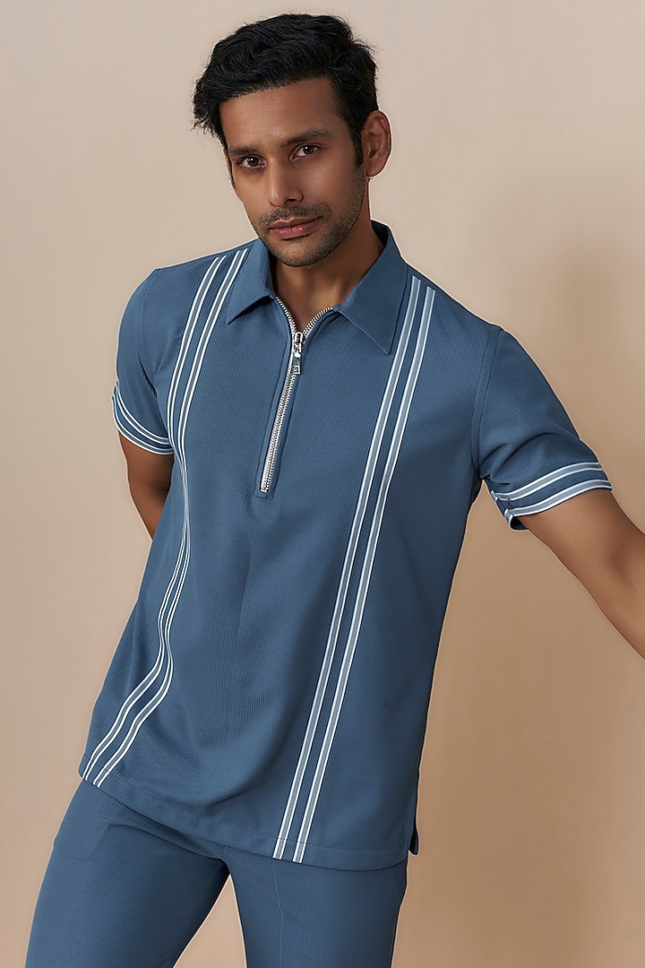 Blue Sepia Yarn Co-Ord Set by Dapper & Dare at Pernia's Pop Up Shop 2026