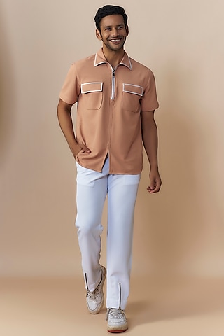 Cream & White Sepia Yarn Co-Ord Set by Dapper & Dare