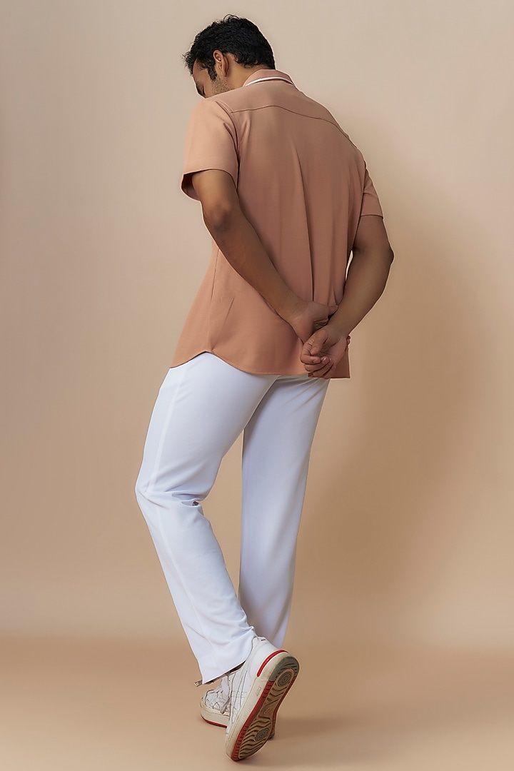 Cream & White Sepia Yarn Co-Ord Set by Dapper & Dare at Pernia's Pop Up Shop