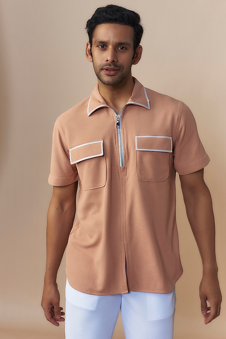 Cream & White Sepia Yarn Co-Ord Set by Dapper & Dare at Pernia's Pop Up Shop
