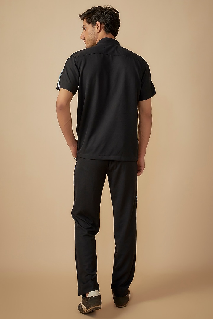 Black Sepia Yarn Co-Ord Set by Dapper & Dare at Pernia's Pop Up Shop