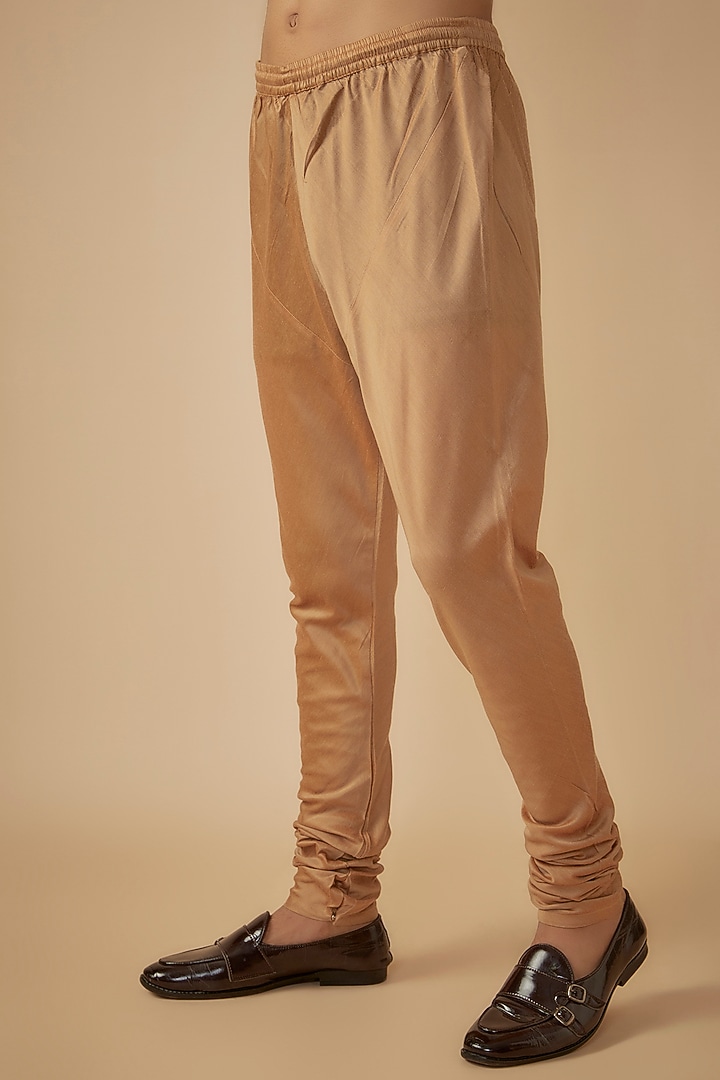 Peach Japanese Crepe Sequins & Stone Embroidered Groom Indowestern Set by Dapper & Dare at Pernia's Pop Up Shop