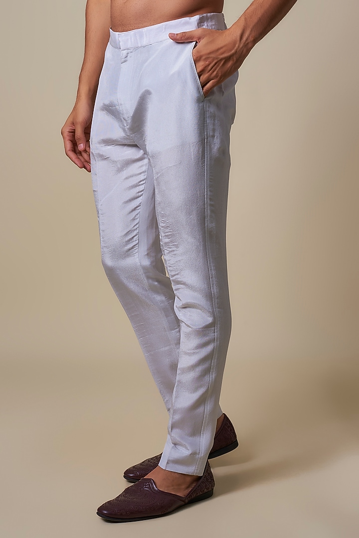 Blush Pink Mysore Silk Groom Sherwani Set by Dapper & Dare at Pernia's Pop Up Shop