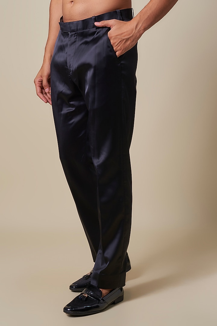 Grey Velvet Cutdana Embellished Wedding Bandhgala Set by Dapper & Dare at Pernia's Pop Up Shop