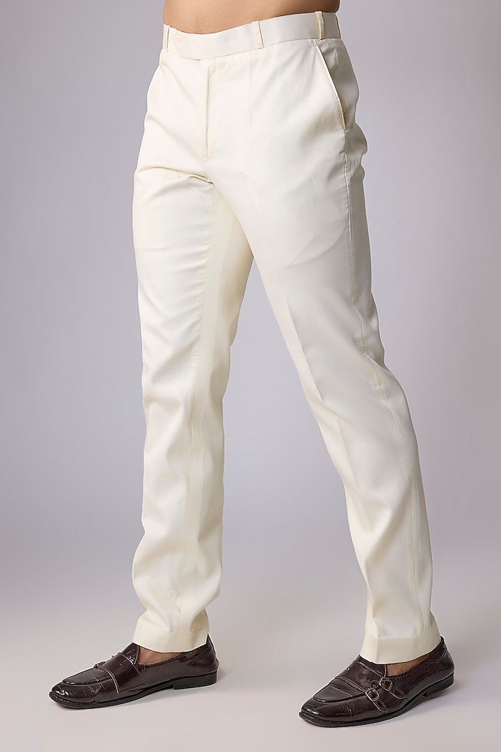 Yellow Silk Satin Resham & Cutdana Work Asymmetric Jacket Set by Dapper & Dare at Pernia's Pop Up Shop