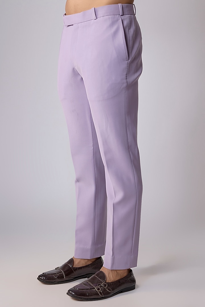 Purple Japanese Crepe sequins Hand Embroidered Groom Indowestern Set by Dapper & Dare at Pernia's Pop Up Shop