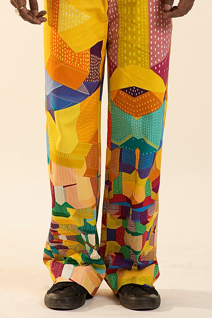 Multi-Colored Cotton Printed Co-Ord Set by DARK HOUR at Pernia's Pop Up Shop