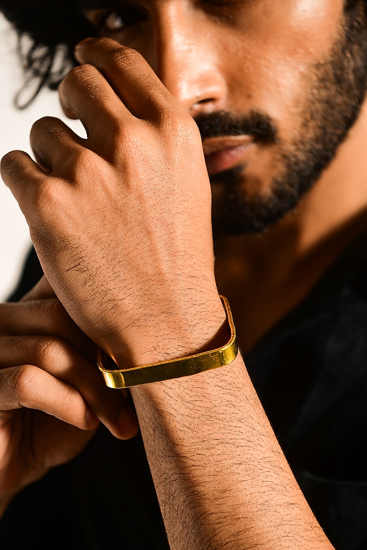 Gold Plated Enamelled Square Bracelet by DASHIA at Pernia's Pop Up Shop