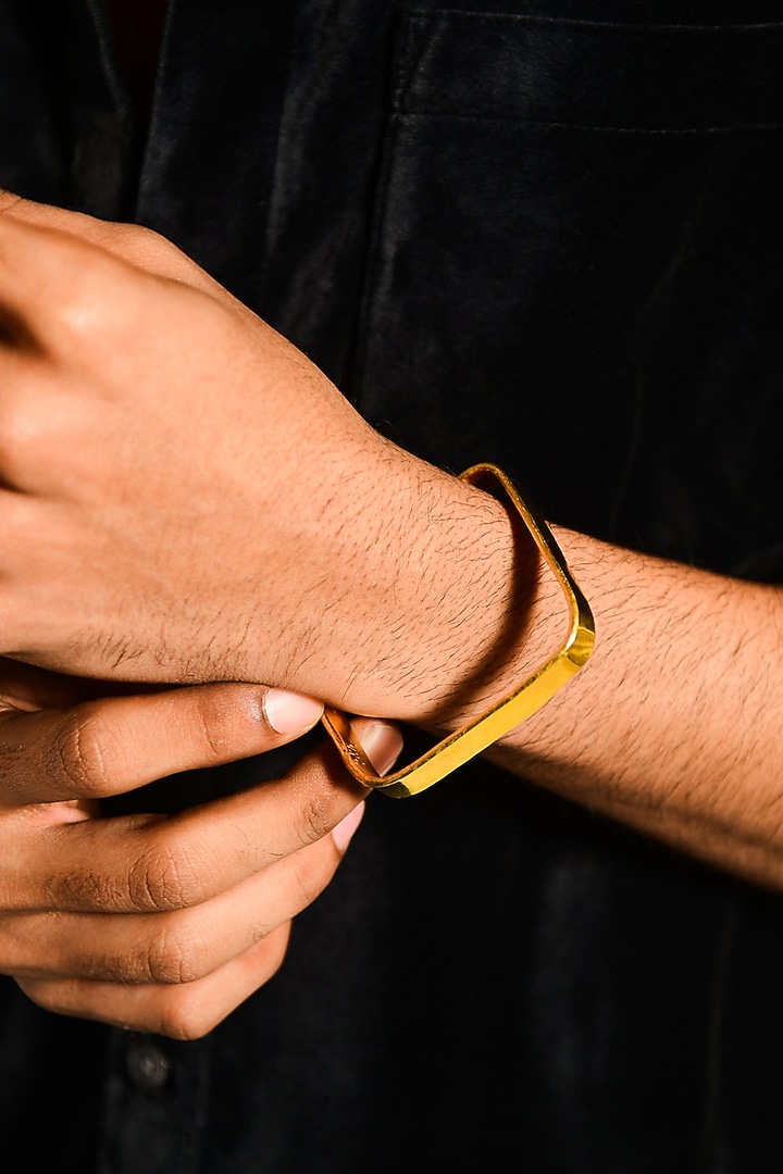 Gold Plated Enamelled Square Bracelet by DASHIA at Pernia's Pop Up Shop