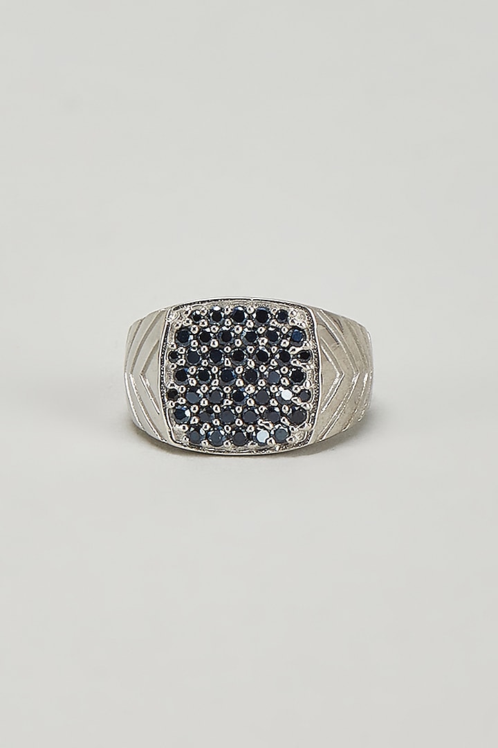 Silver Plated CZ Diamond Ring by DASHIA