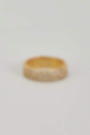 Gold Plated CZ Diamond Ring by DASHIA