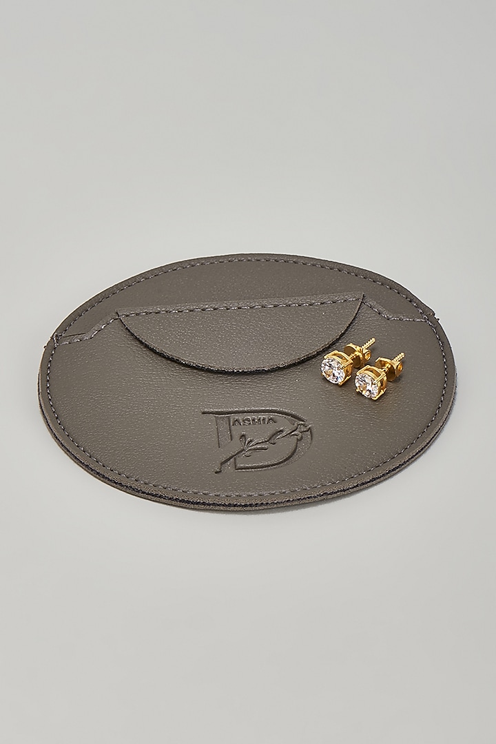 Gold Finish CZ Diamond Earrings by DASHIA at Pernia's Pop Up Shop