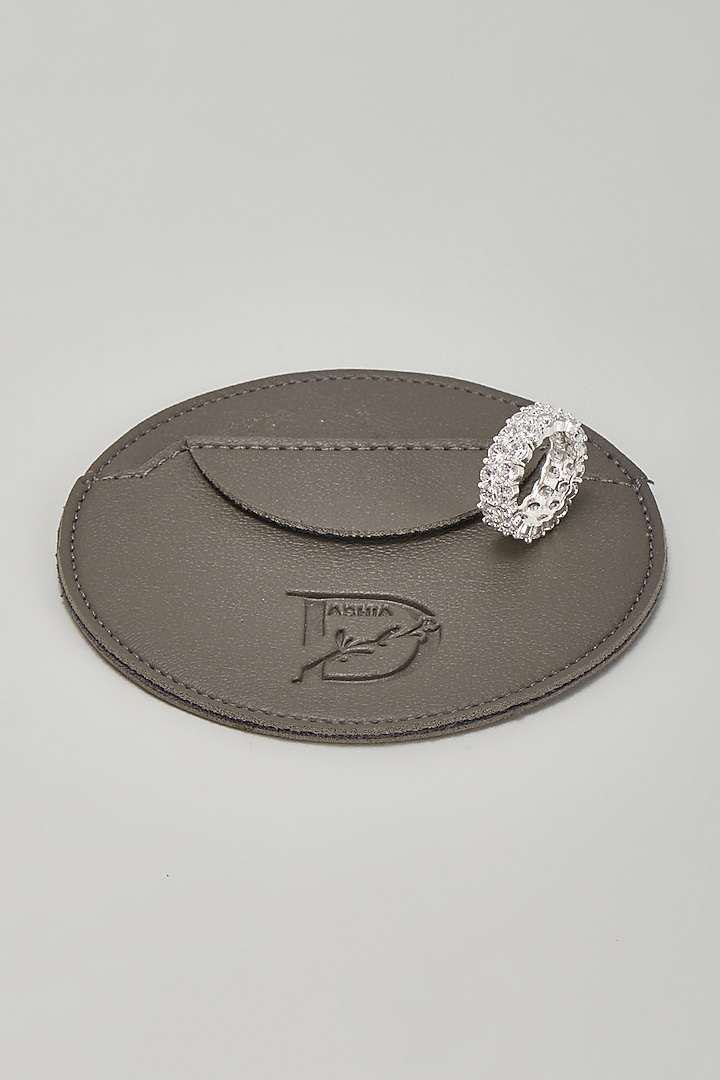 Silver Finish Dual Layered Solitaire Ring by DASHIA at Pernia's Pop Up Shop