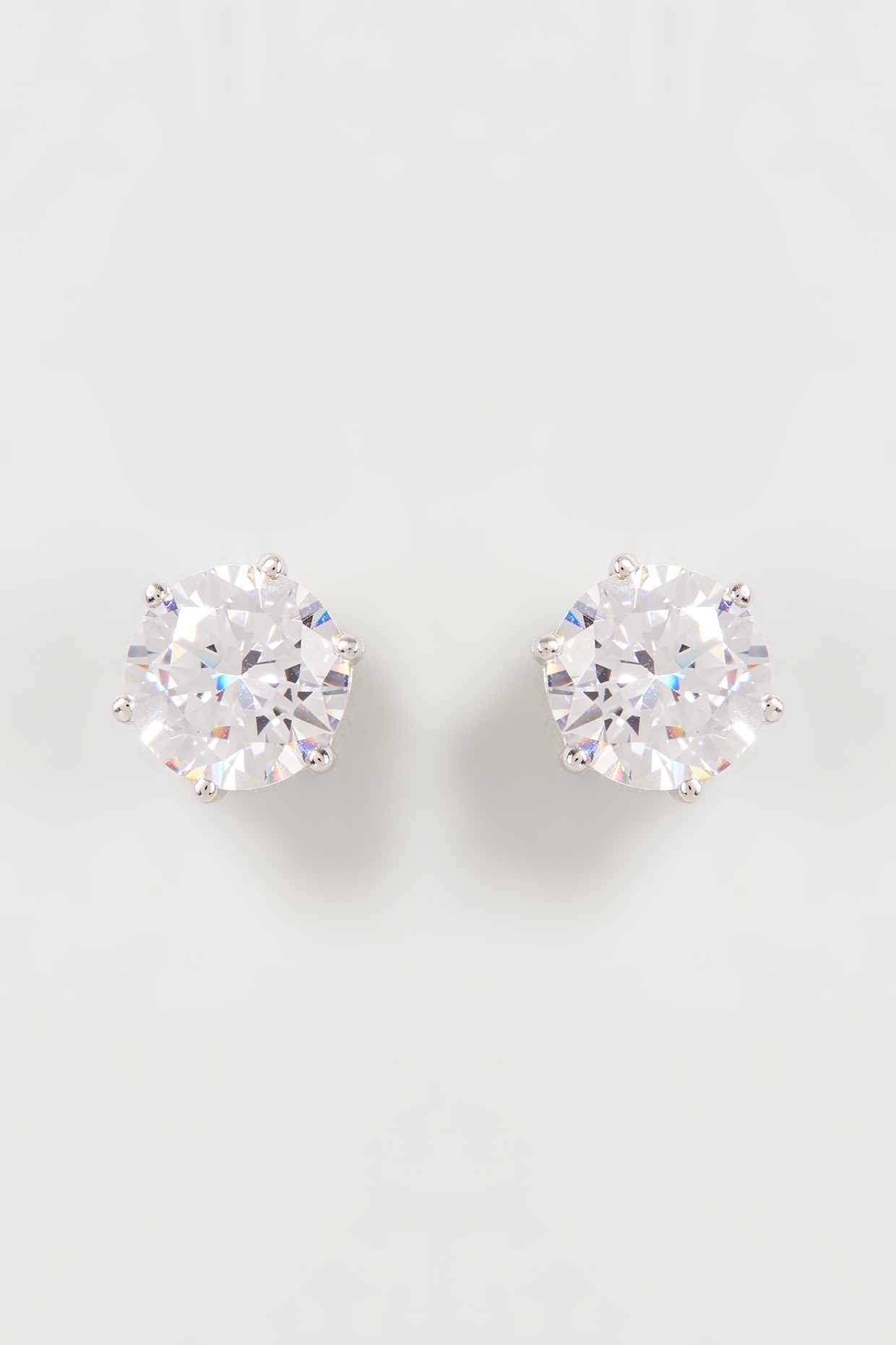 zirconia studs with swarovski crystals