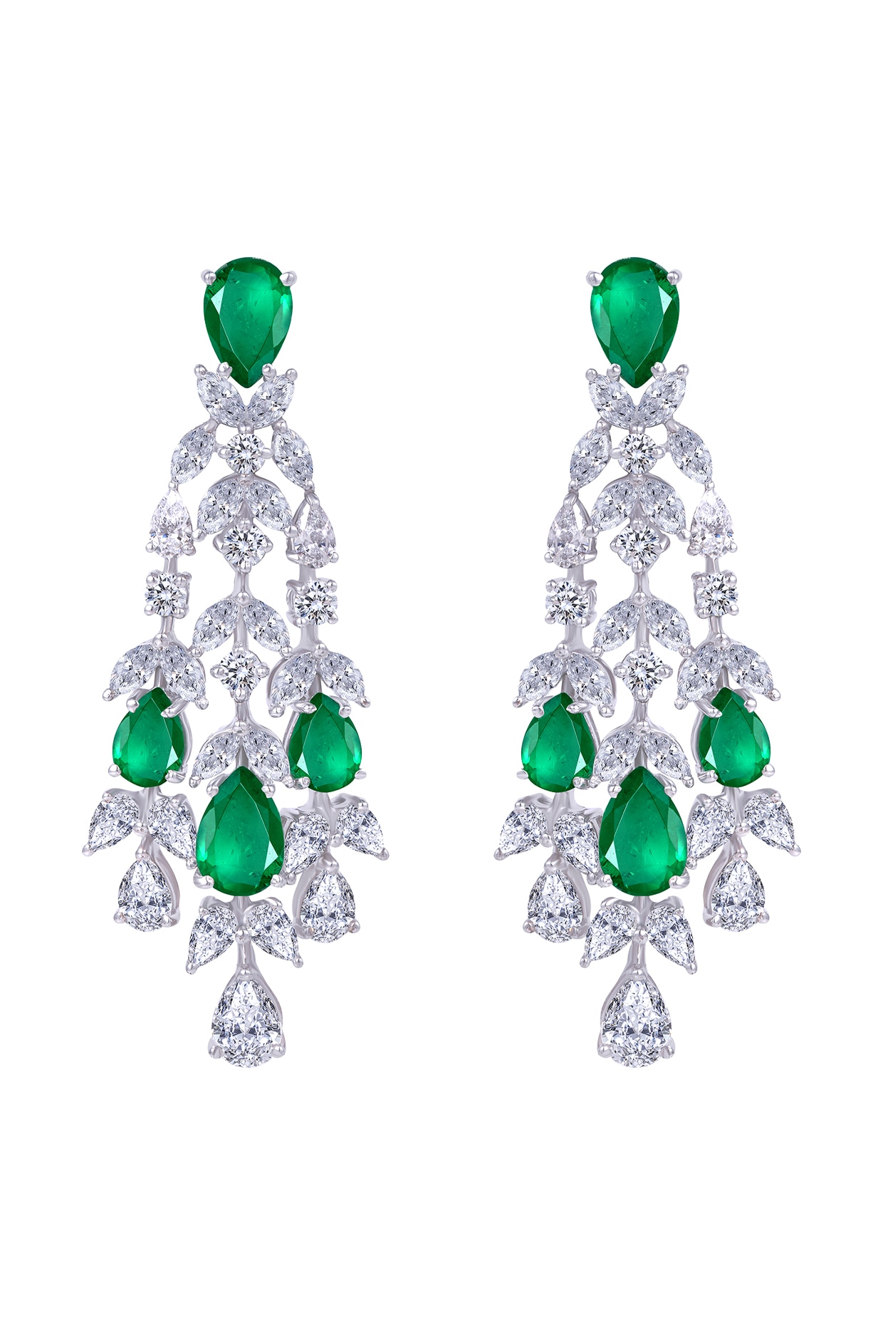 Buy Shaya 92.5 Sterling Silver Bridechilla Chandelier Earrings Online At  Best Price @ Tata CLiQ