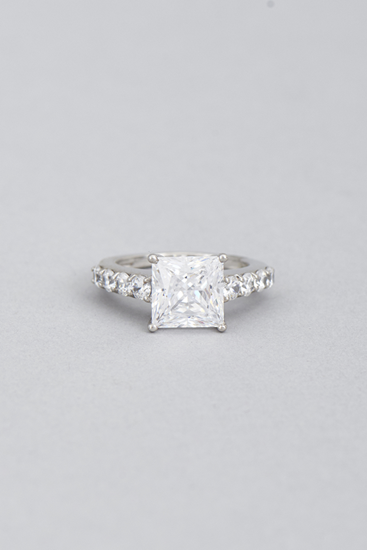 Swarovski princess cut ring hotsell