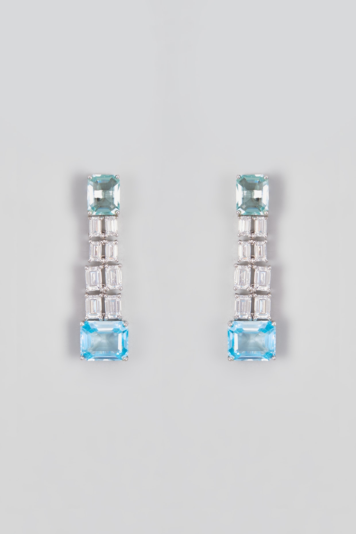 Swarovski Gold-Tone Color Rectangle Crystal Stud Earrings | CoolSprings  Galleria