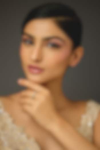 White Finish White Stone Ring In Sterling Silver by Diosa Paris Jewellery at Pernia's Pop Up Shop