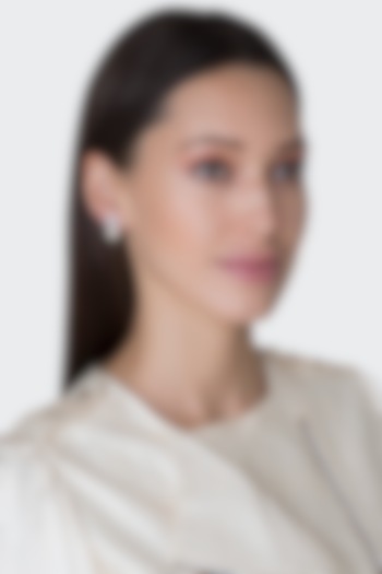 White Finish Yellow Swarovski Earrings by Diosa Paris Jewellery at Pernia's Pop Up Shop